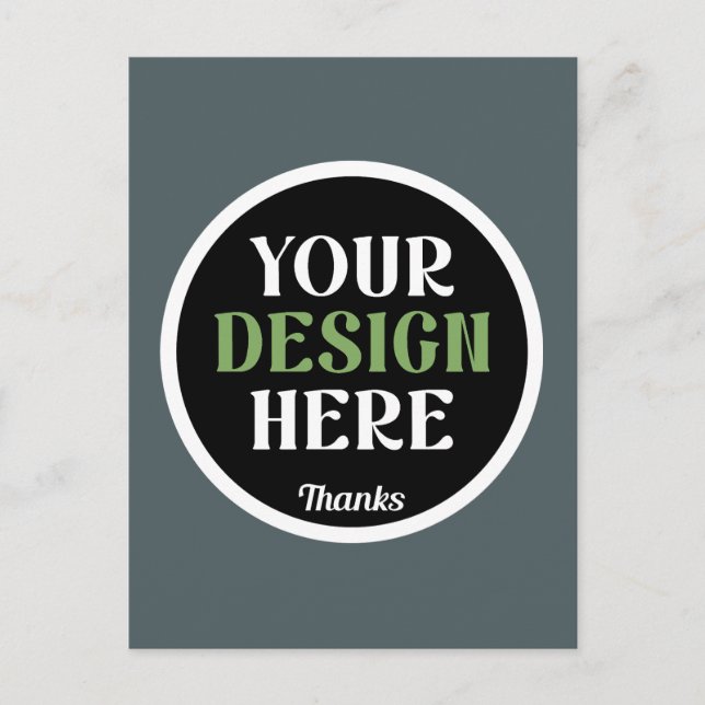 Unique, polished, trendy & elegant postcard (Front)