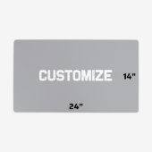 Unique Polyester 24" x 14" Thin Desk Mat (Front)