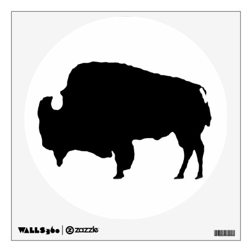 Unique Pop Art Buffalo Bison Silhouette Wall Decal