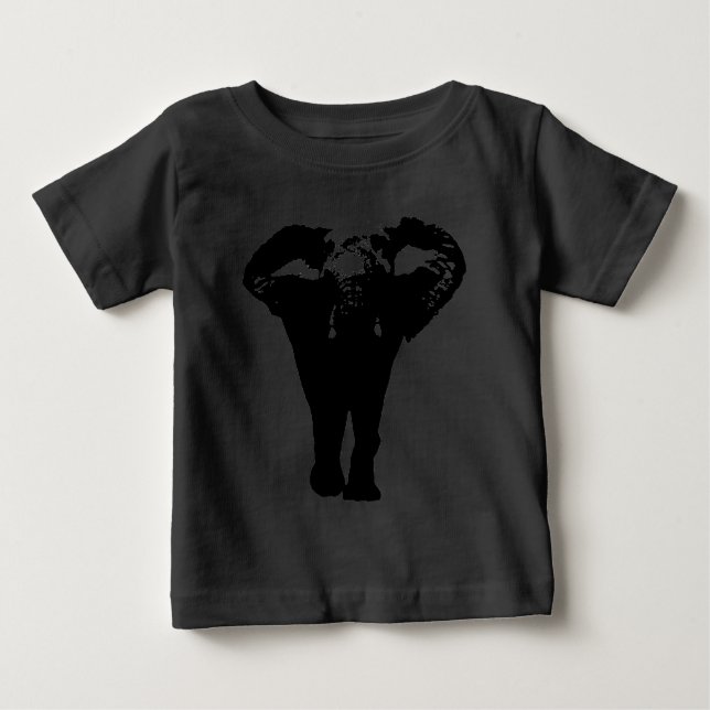 Unique Pop Art Elephant Baby T-Shirt (Front)