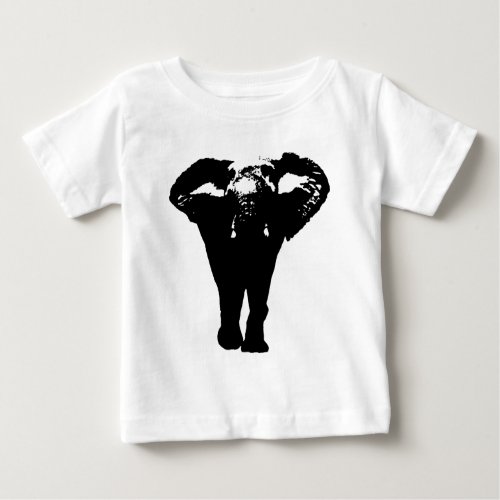 Unique Pop Art Elephant Baby T_Shirt