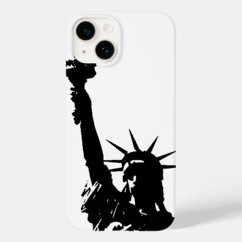 Unique Pop Art Liberty Silhouette Case_Mate iPhone 14 Case