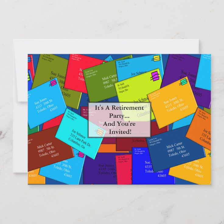 Unique POSTAL WORKER Retirement Invitations II | Zazzle