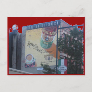 Unique Postcard of Ad Posted on N.Y.C. Tenement.