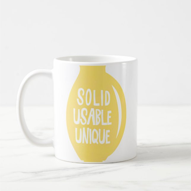 Unique Pottery Coffee Mug (Left)