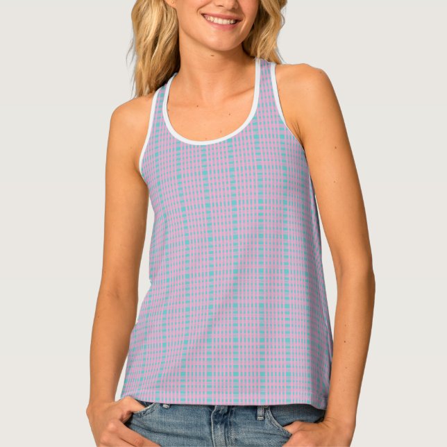 Unique Premium Stylish Light Pink Tank Top (Front)