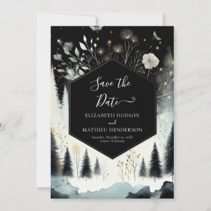 Unique Printable Enchanted Forest Wedding Save The Date