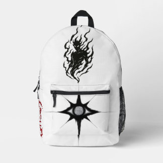 unique printed backpack