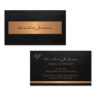 Unique professional modern metallic gold black