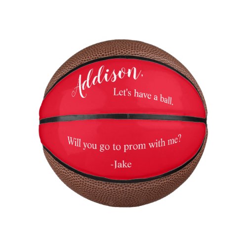 Unique Prom Formal Dance Proposal Ask Basketball
