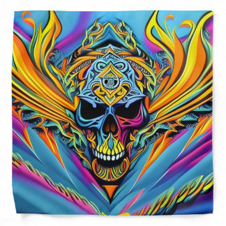 Unique Psychedelic Skull Bandana