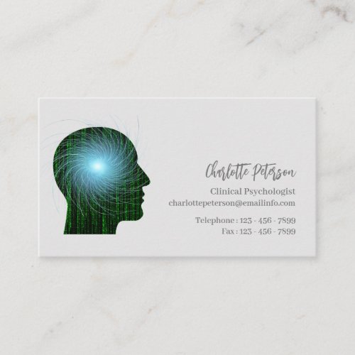 Unique Psychologist  Counselor Business Card