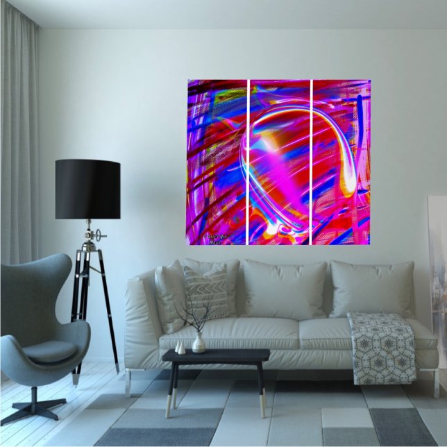 Unique Purple  Abstract Marble liquified Wall Art  (Creator Uploaded)