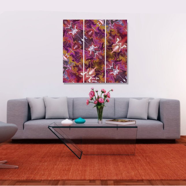 Unique Purple  Abstract Marble Liquified Wall Art  (Creator Uploaded)