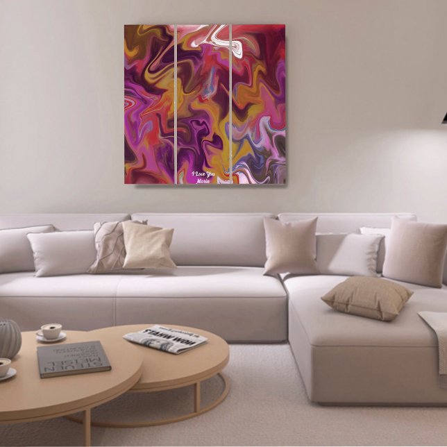 Unique Purple  Abstract Marble Liquified Wall Art  (Creator Uploaded)