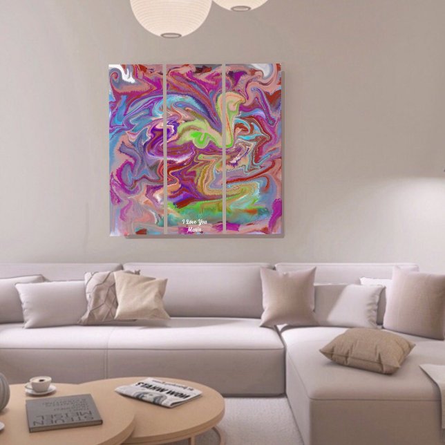 Unique Purple  Abstract Marble Liquified Wall Art  (Creator Uploaded)