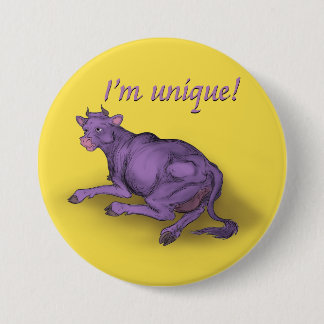 Unique! purple cow button