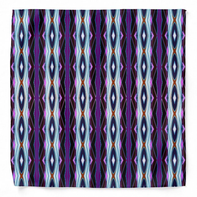 Unique Purple Pattern Bandana (Front)