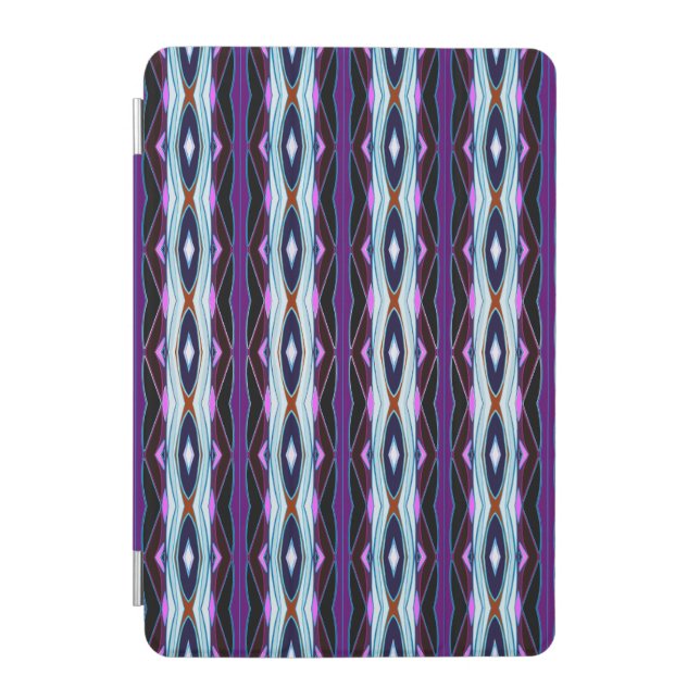 Unique Purple Pattern iPad Mini Cover (Front)