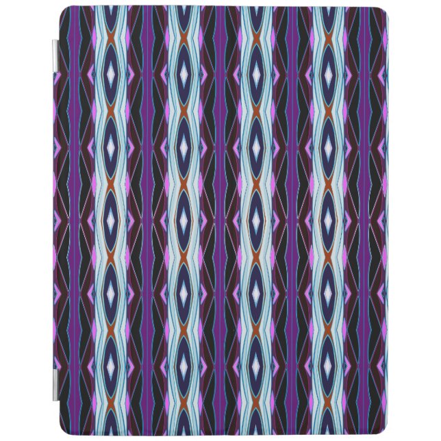 Unique Purple Pattern iPad Smart Cover (Front)