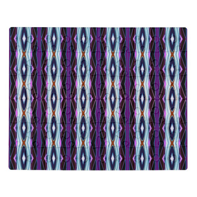 Unique Purple Pattern Jigsaw Puzzle (Puzzle Horizontal)