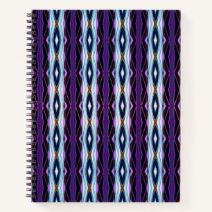 Unique Purple Pattern Notebook
