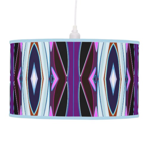 Unique Purple Pattern Pendant Lamp