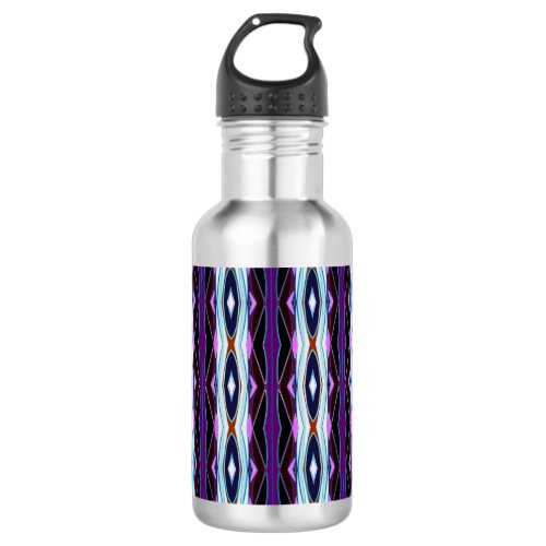 Unique Purple Pattern Stainless Steel Water Bottle