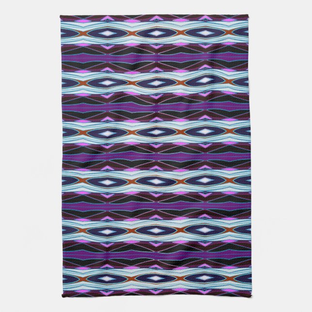 Unique Purple Pattern Towel (Vertical)