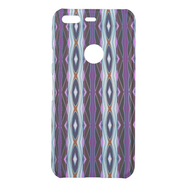 Unique Purple Pattern Uncommon Google Pixel Case (Back)