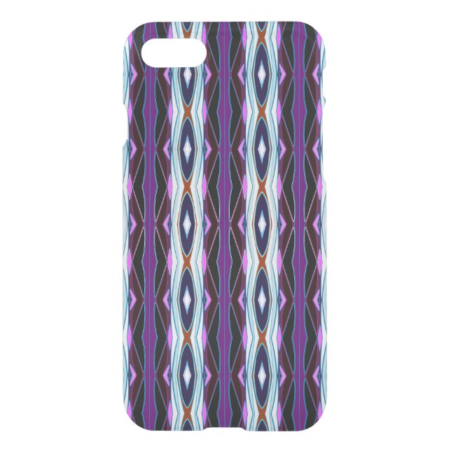 Unique Purple Pattern Uncommon iPhone Case (Back)