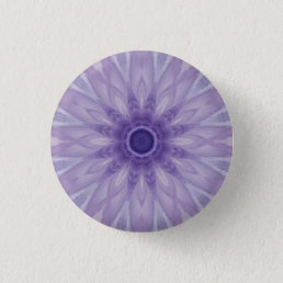 Unique Purple White Abstract Button