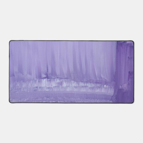 Unique Purple White Abstract  Desk Mat