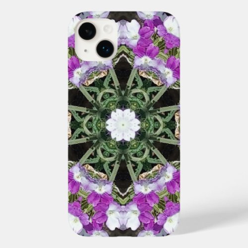 Unique Purple White Green Abstract  Case_Mate iPhone 14 Plus Case