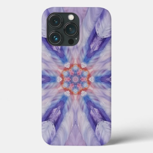 Unique Purple White Red Abstract iPhone 13 Pro Case