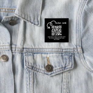 Unique QR code personalized scannable website Button