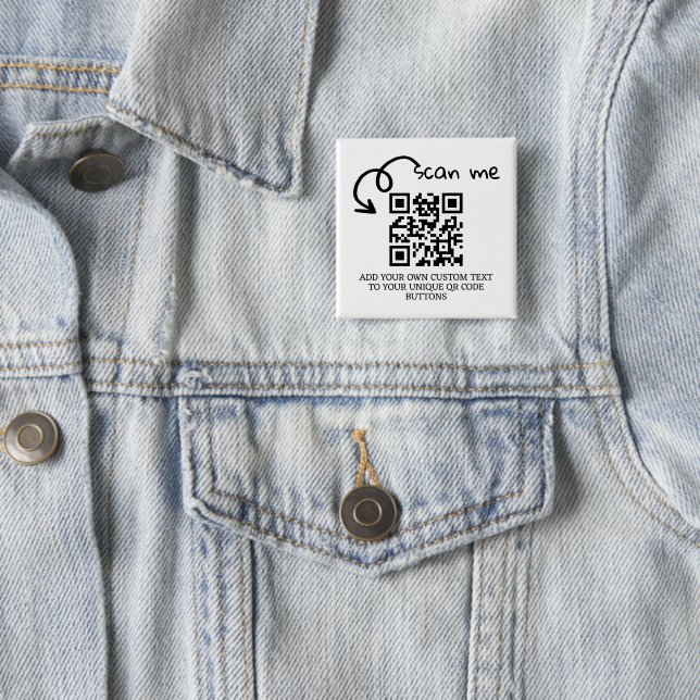 Unique QR code personalized scannable website Button (In Situ)