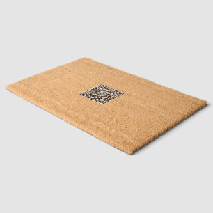 Unique QR Coir Door Mat for Modern Homes