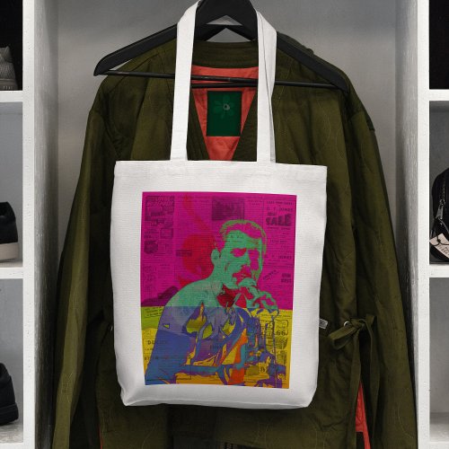 Unique Queer Band Bold Colors Freddie Mercury  Tote Bag