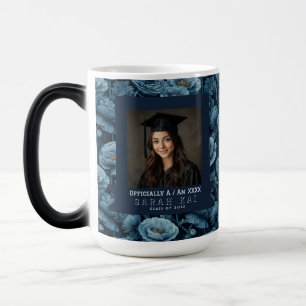 Unique Ranunculus Floral Graduate Coffee Color Morph Mug