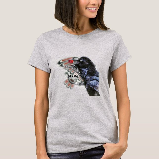 Unique Raven Alaska unisex T-shirt (Front)