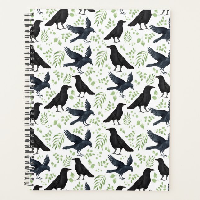 Unique Ravens Planner Journal in White (Front)