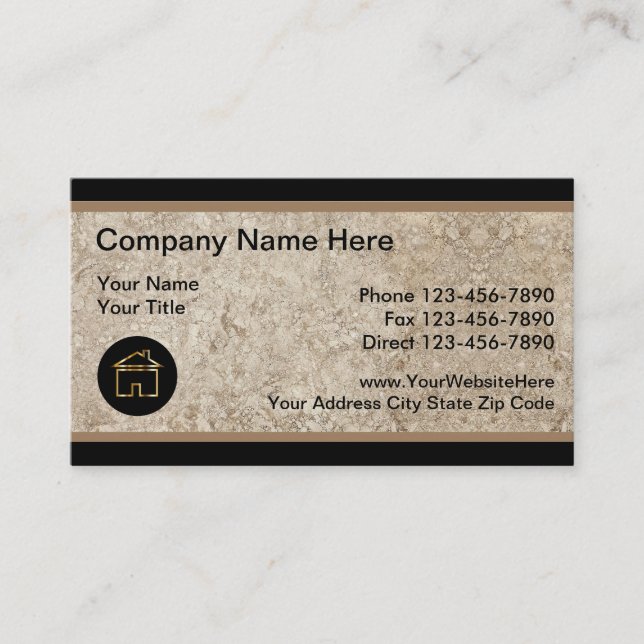 Unique  Real Estate Business Cards (Front)