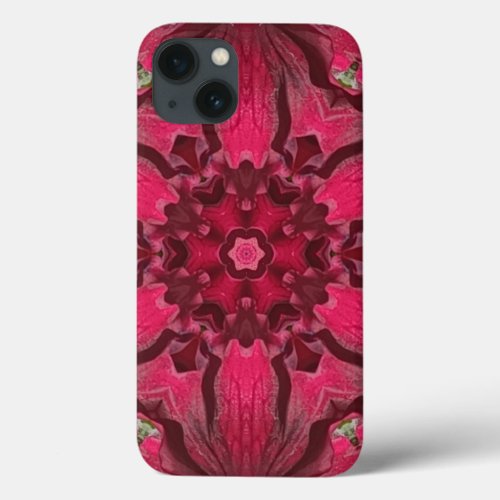 Unique Red Abstract iPhone 13 Case