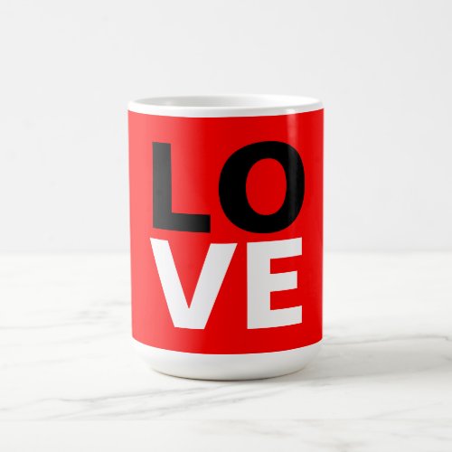 Unique Red Background Love Romance Coffee Mug