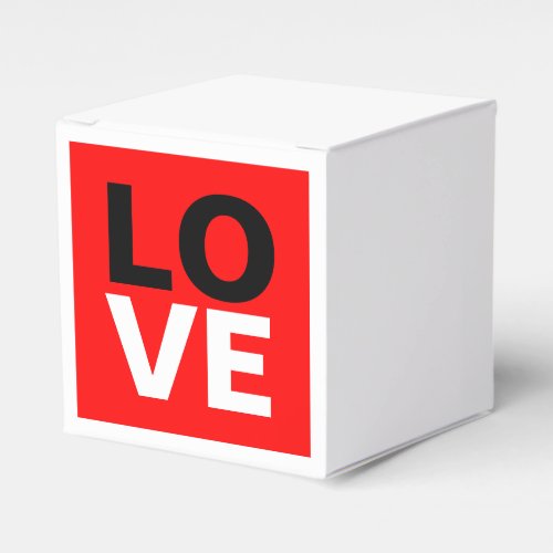 Unique Red Background Love Romance Favor Boxes