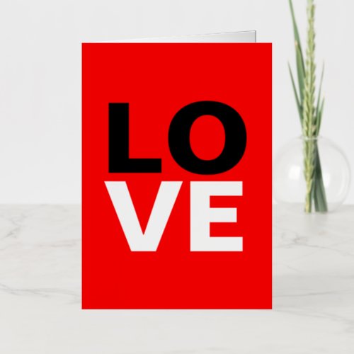 Unique Red Background Love Romance Foil Greeting Card
