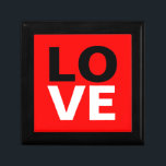 Unique Red Background Love Romance Gift Box<br><div class="desc">You can easily change the fonts and colors. You can also add your logo and the background image as you like.</div>