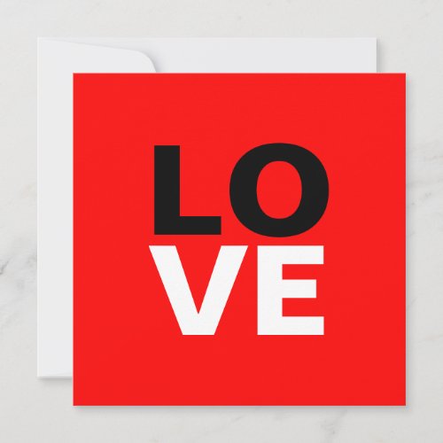 Unique Red Background Love Romance Holiday Card