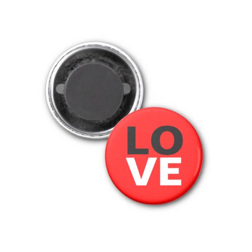 Unique Red Background Love Romance Magnet